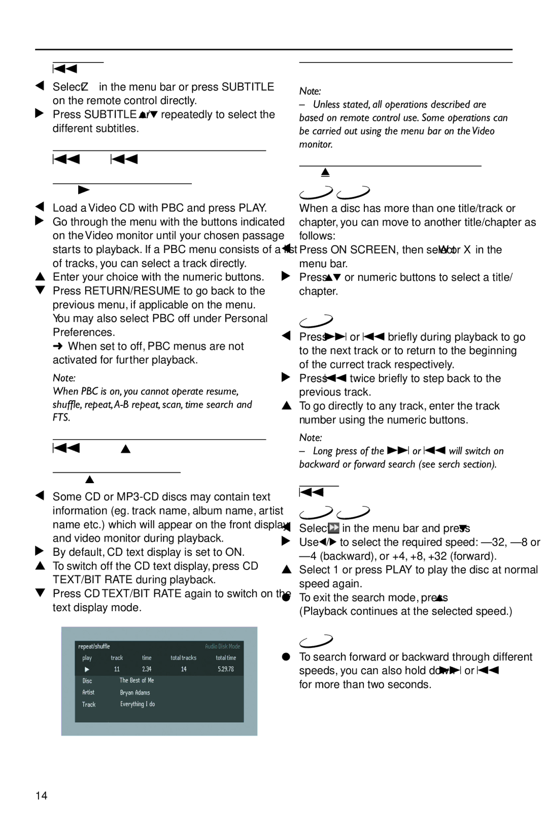 Yamaha DV-S5550 owner manual Special VCD & Svcd Features, Special CD & MP3 Features, General Features 