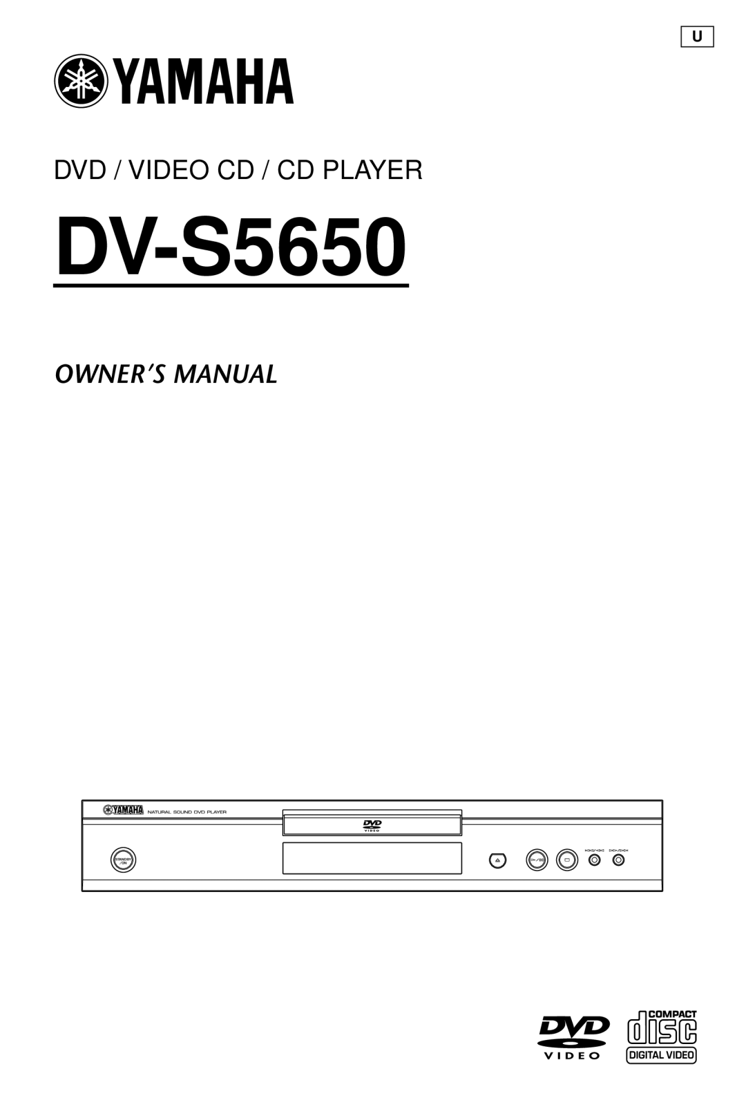 Yamaha DV-S5650 owner manual Dvd / Video Cd / Cd Player, Owner’S Manual 