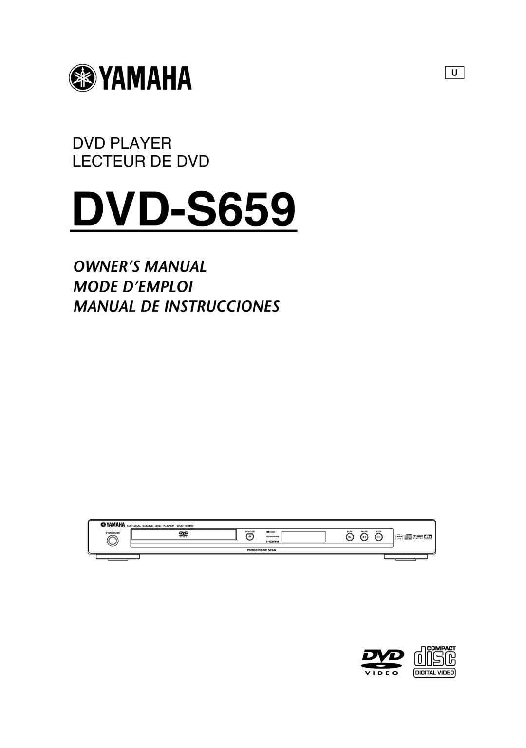 Yamaha DVD-S659BL manual 