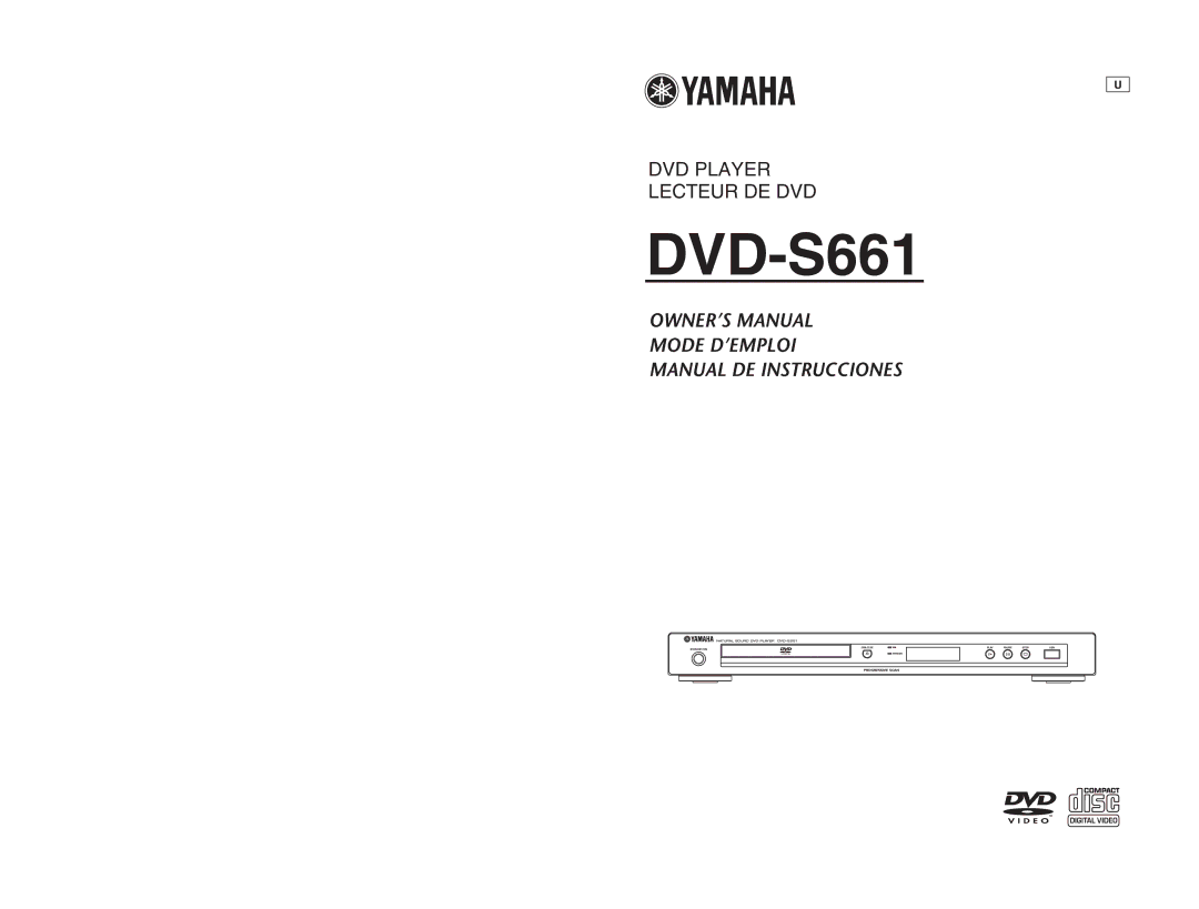 Yamaha DVD-S661 manual 