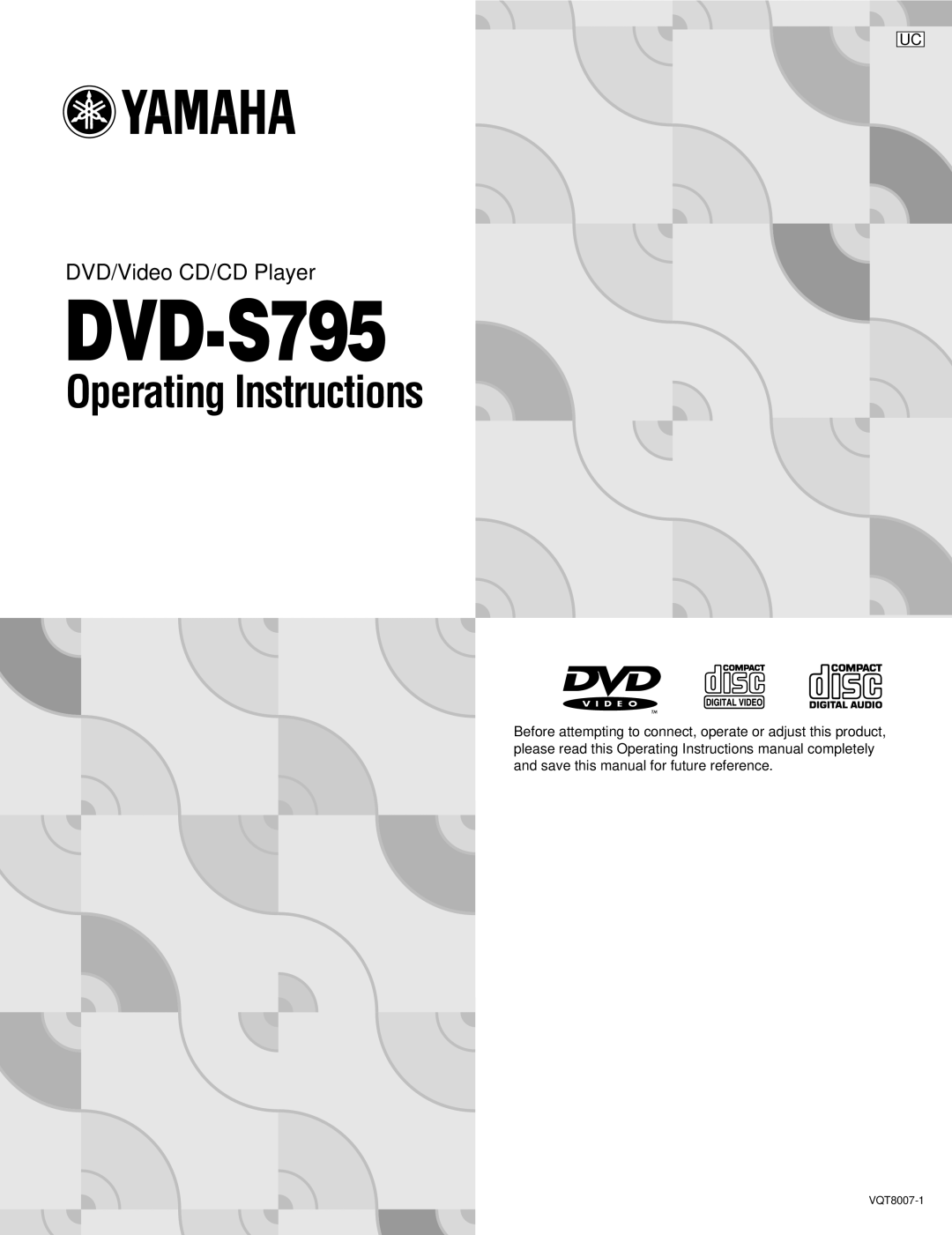 Yamaha DVD-S795 manual 