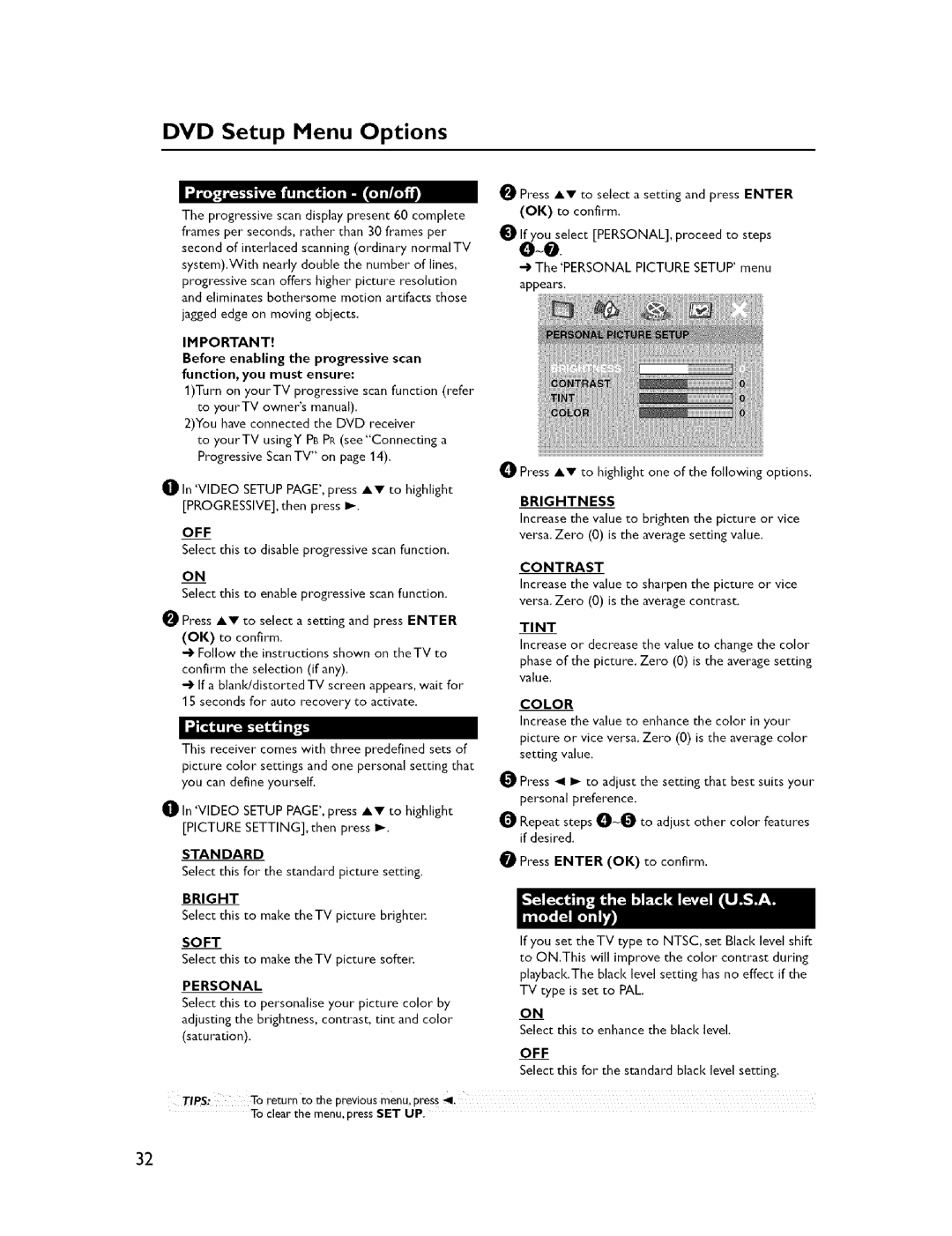 Yamaha NX-C300, DVR-C300, NX-S300, NX-SW300, NX-F300, DVX-C300SW owner manual Standard, Soft, Brightness, Contrast 