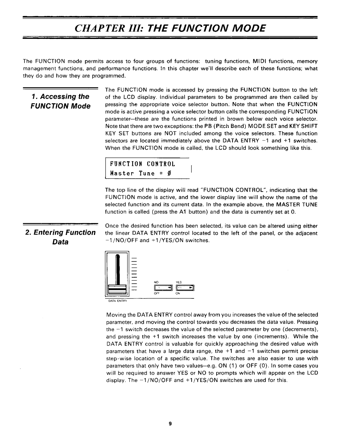 Yamaha DX21 manual 