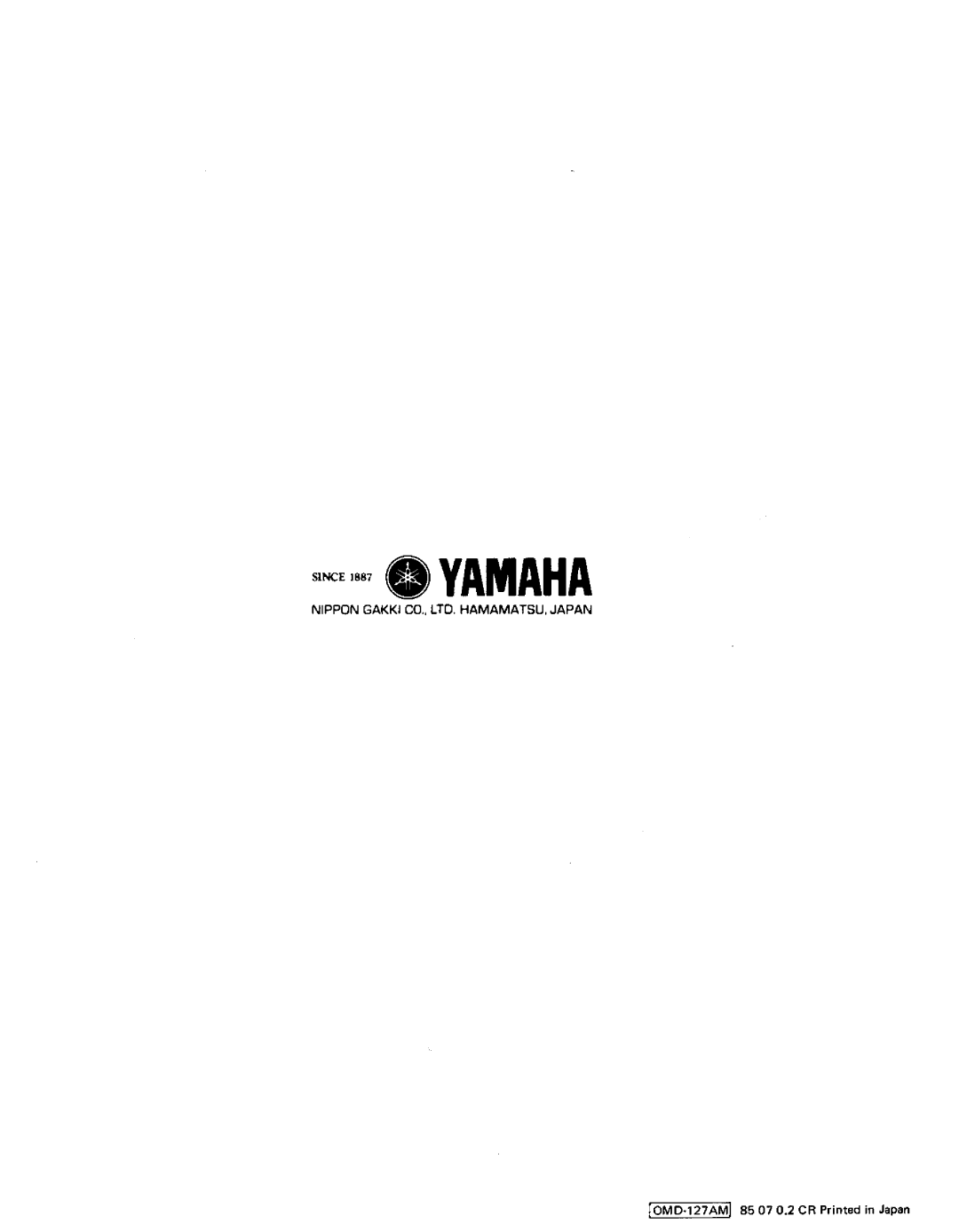 Yamaha DX21 manual 