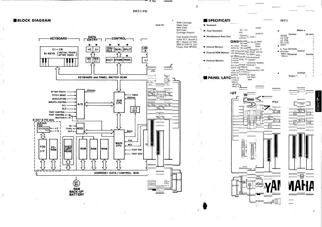 Yamaha DX7 II FD manual 