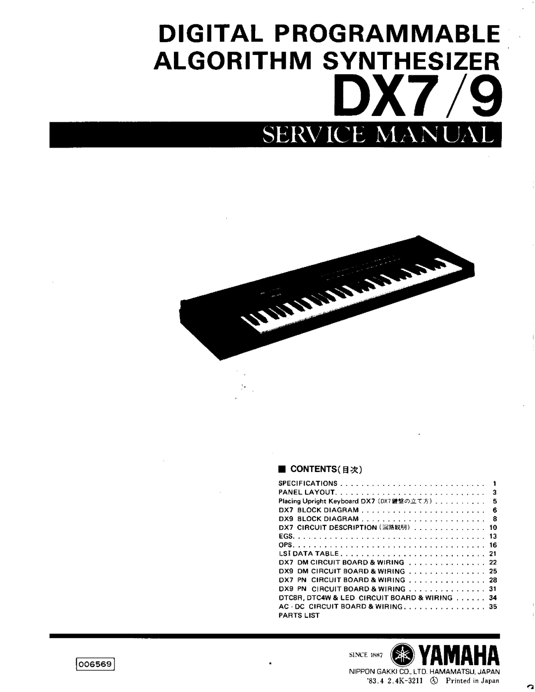 Yamaha dx7/9 manual 