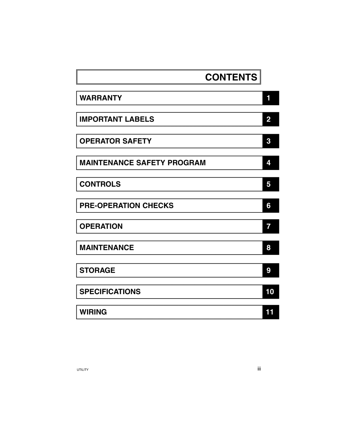 Yamaha G21A manual Contents 