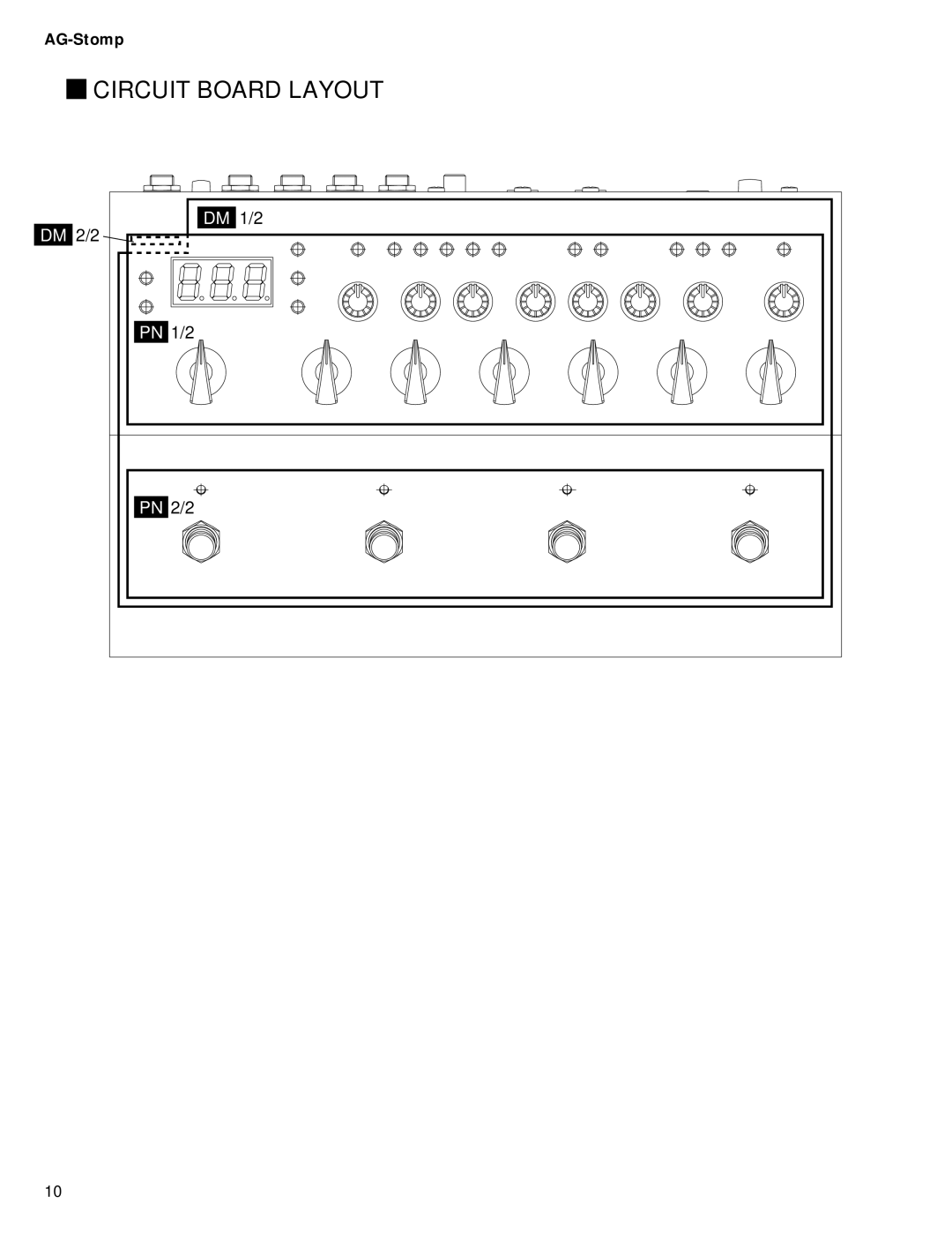 Yamaha GA 011589 service manual Circuit Board Layout 