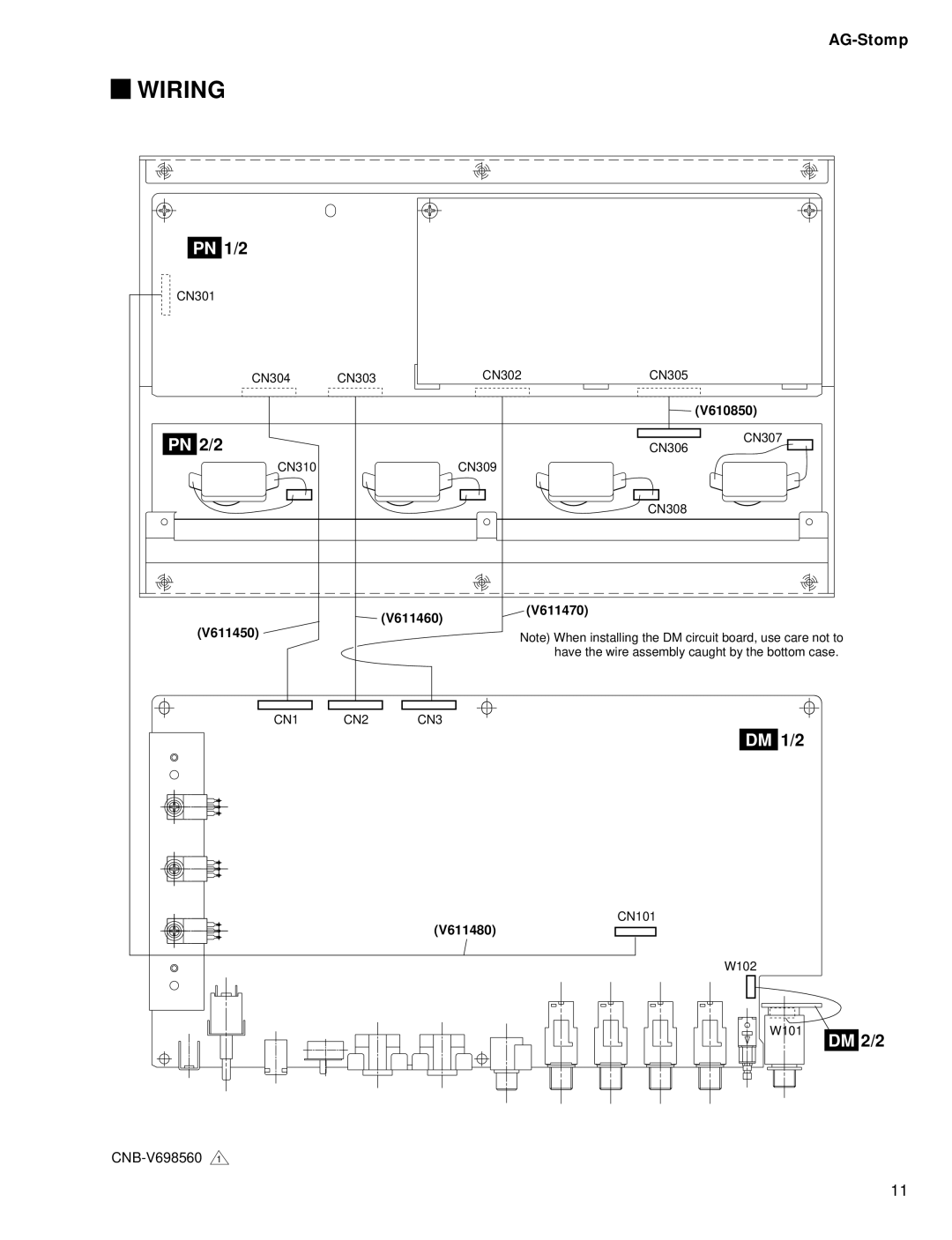 Yamaha GA 011589 service manual Wiring 