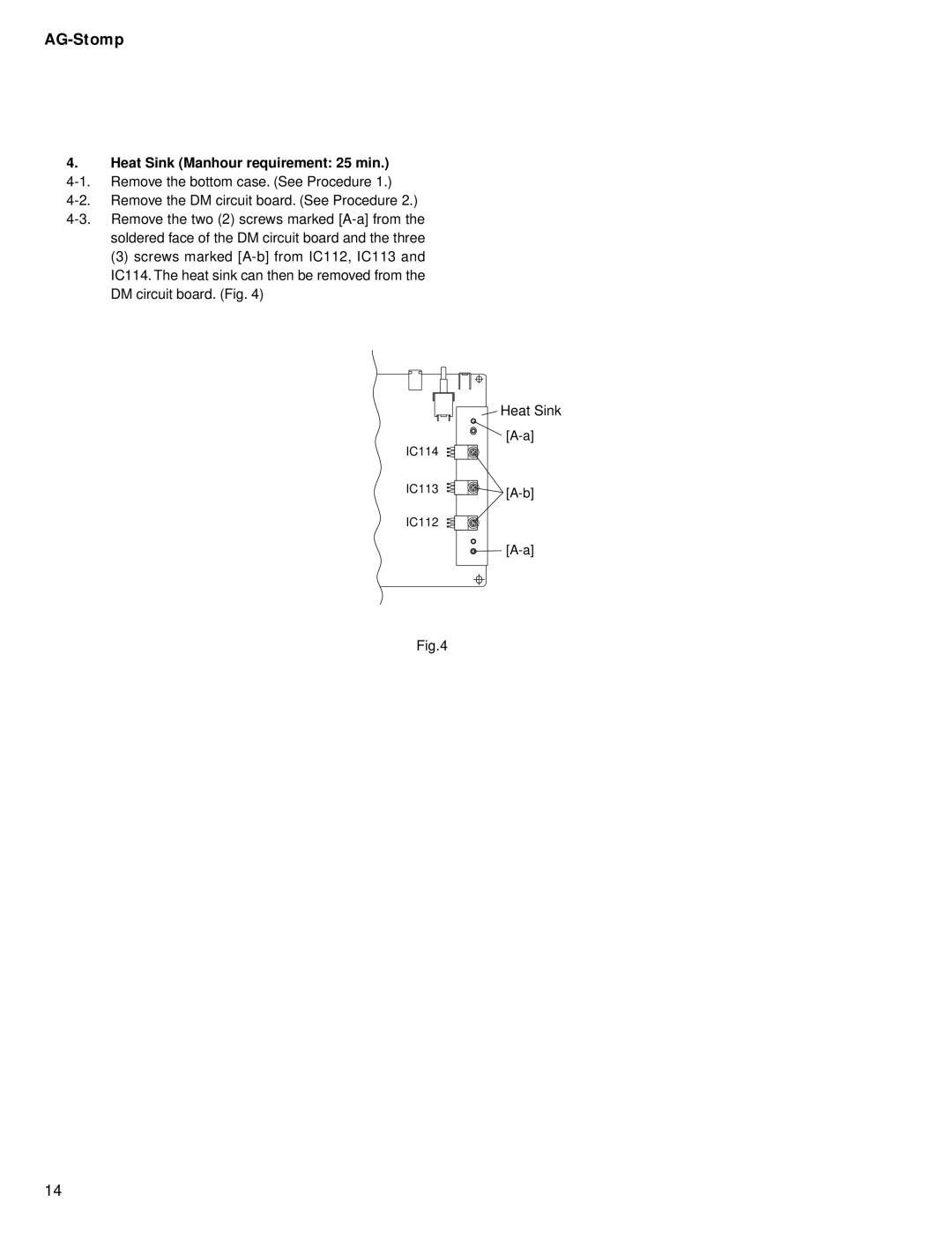 Yamaha GA 011589 service manual Heat Sink 