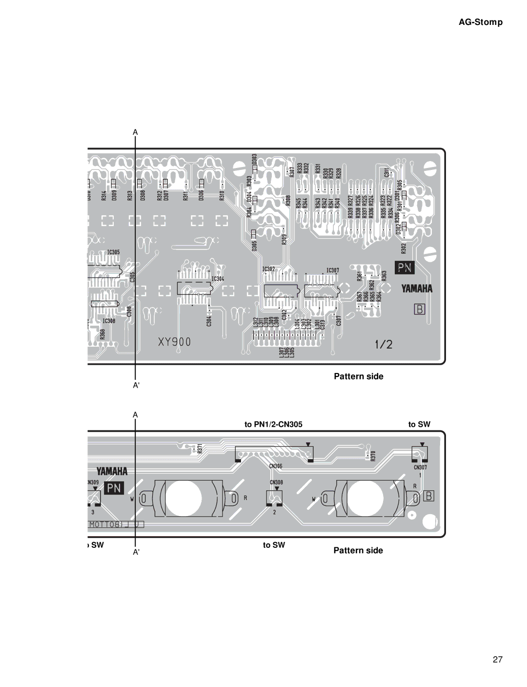 Yamaha GA 011589 service manual AG-Stomp Pattern side 