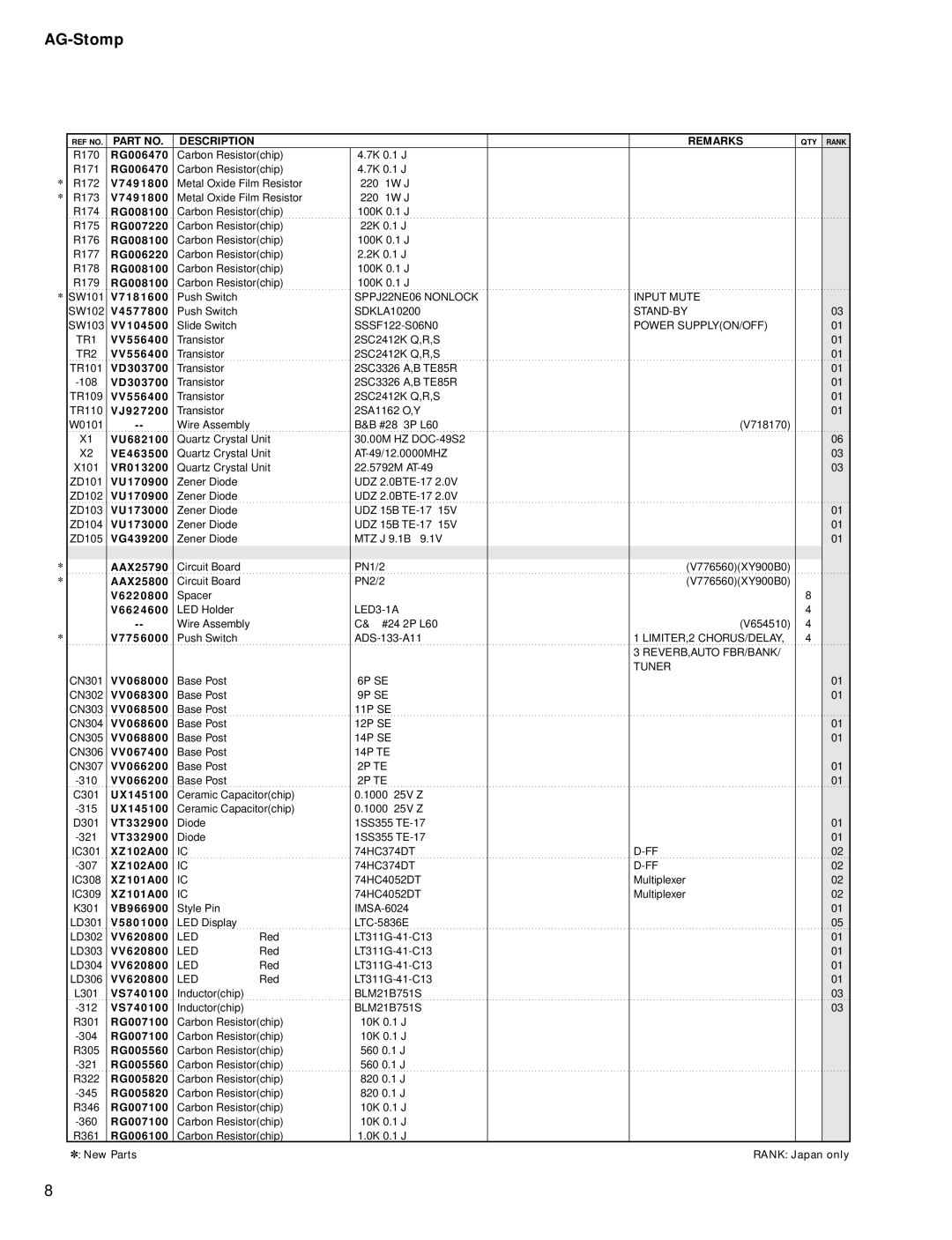 Yamaha GA 011589 service manual V7491800 