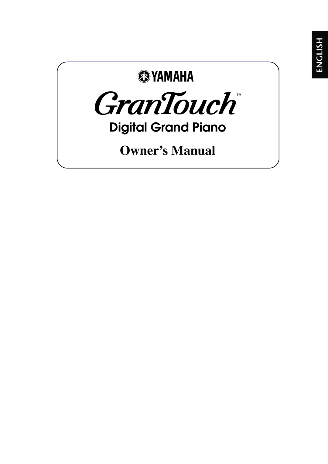 Yamaha GranTouch owner manual English 