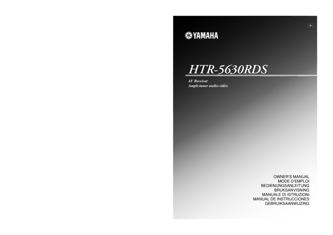 Yamaha HTR-5630RDS owner manual 