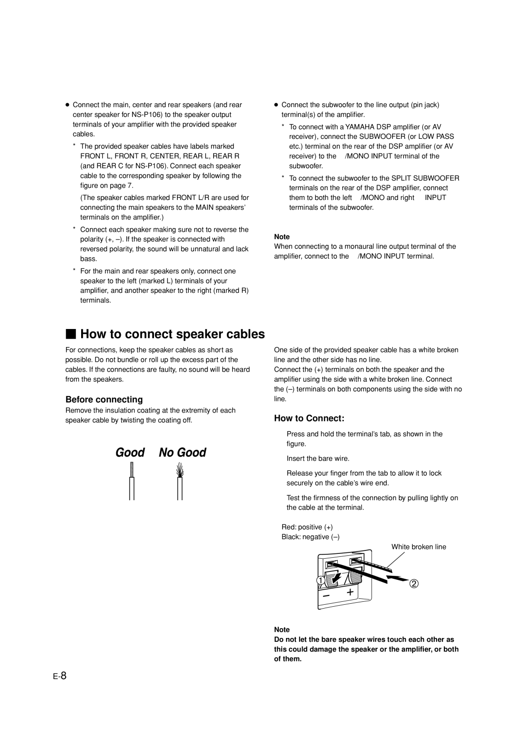 Yamaha HTR-5630RDS owner manual Before connecting, How to Connect 