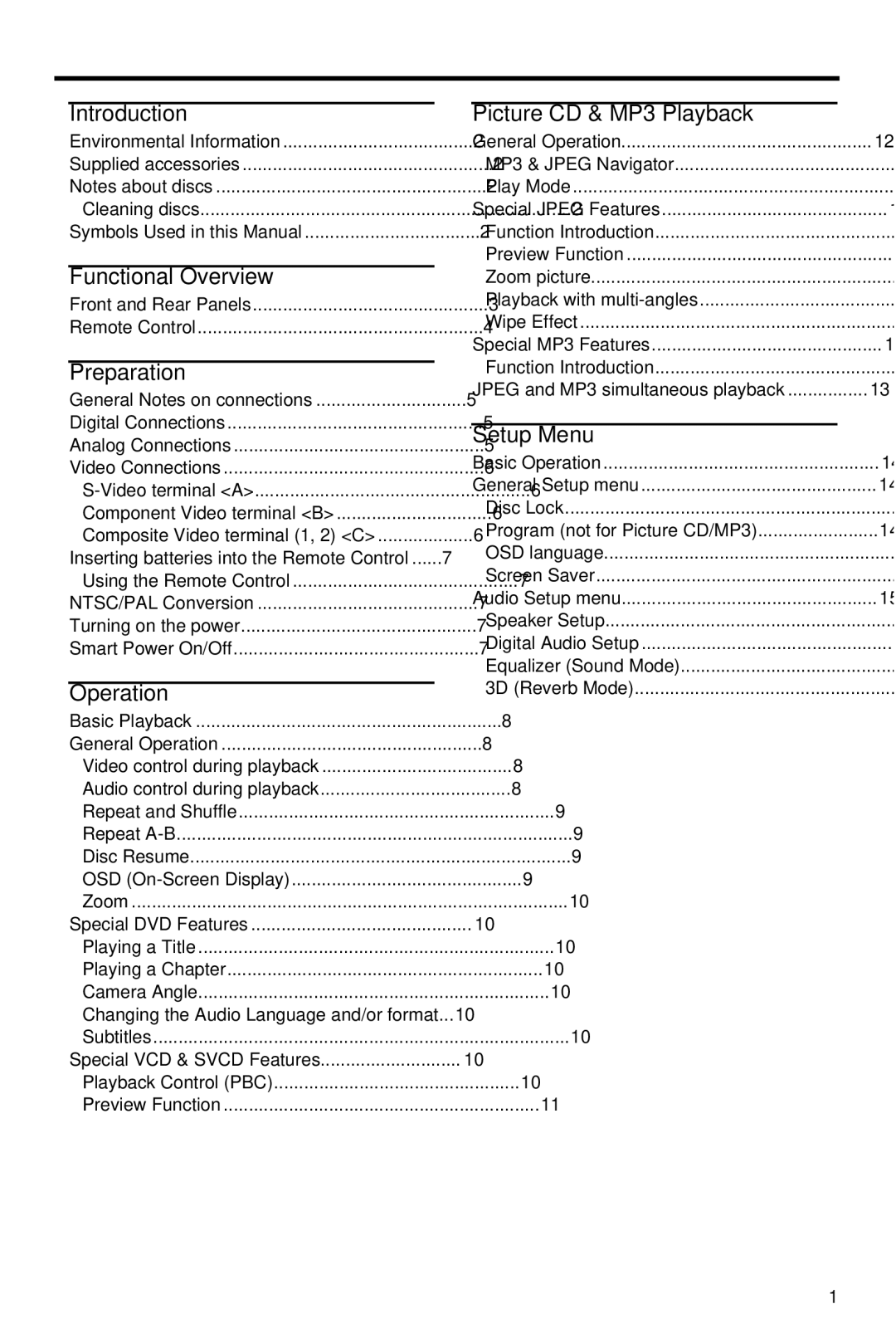 Yamaha HTR-5630RDS owner manual Contents 