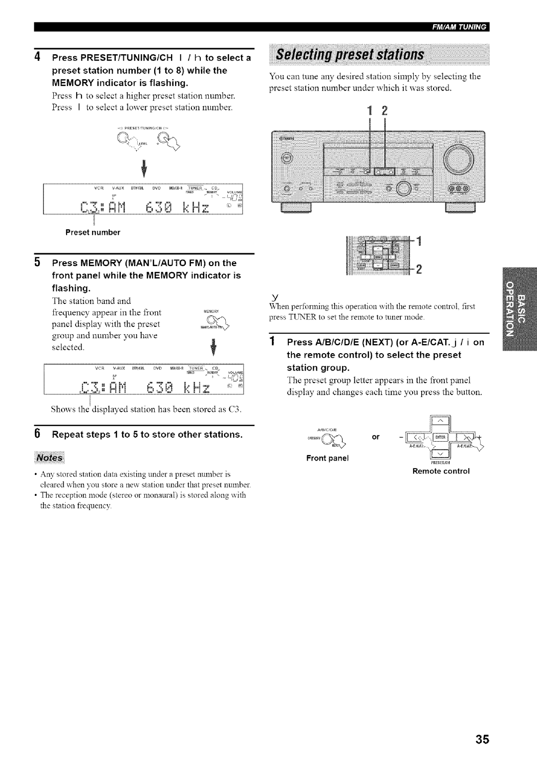 Yamaha HTR-5835 owner manual I =, I I.L=, Repeat steps 1 to 5 to store other stations 