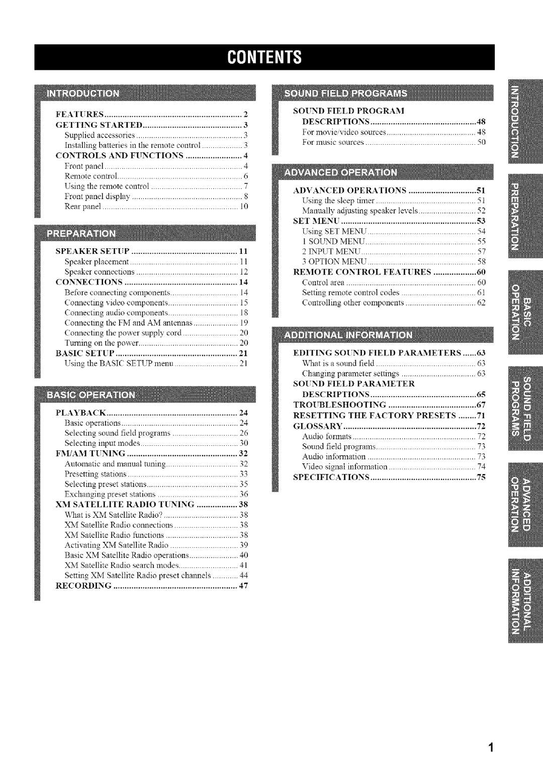 Yamaha HTR-5835 owner manual FM/AM Tuning 