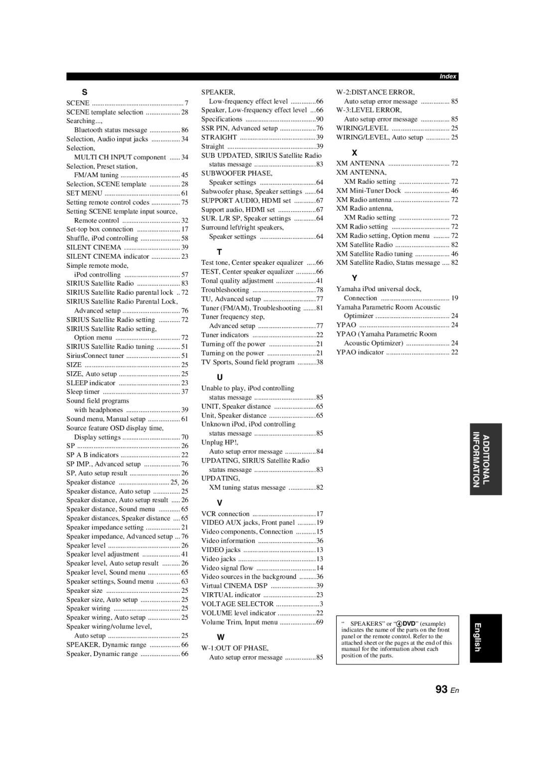 Yamaha HTR-6140 owner manual 93 En, Selection, Preset station 