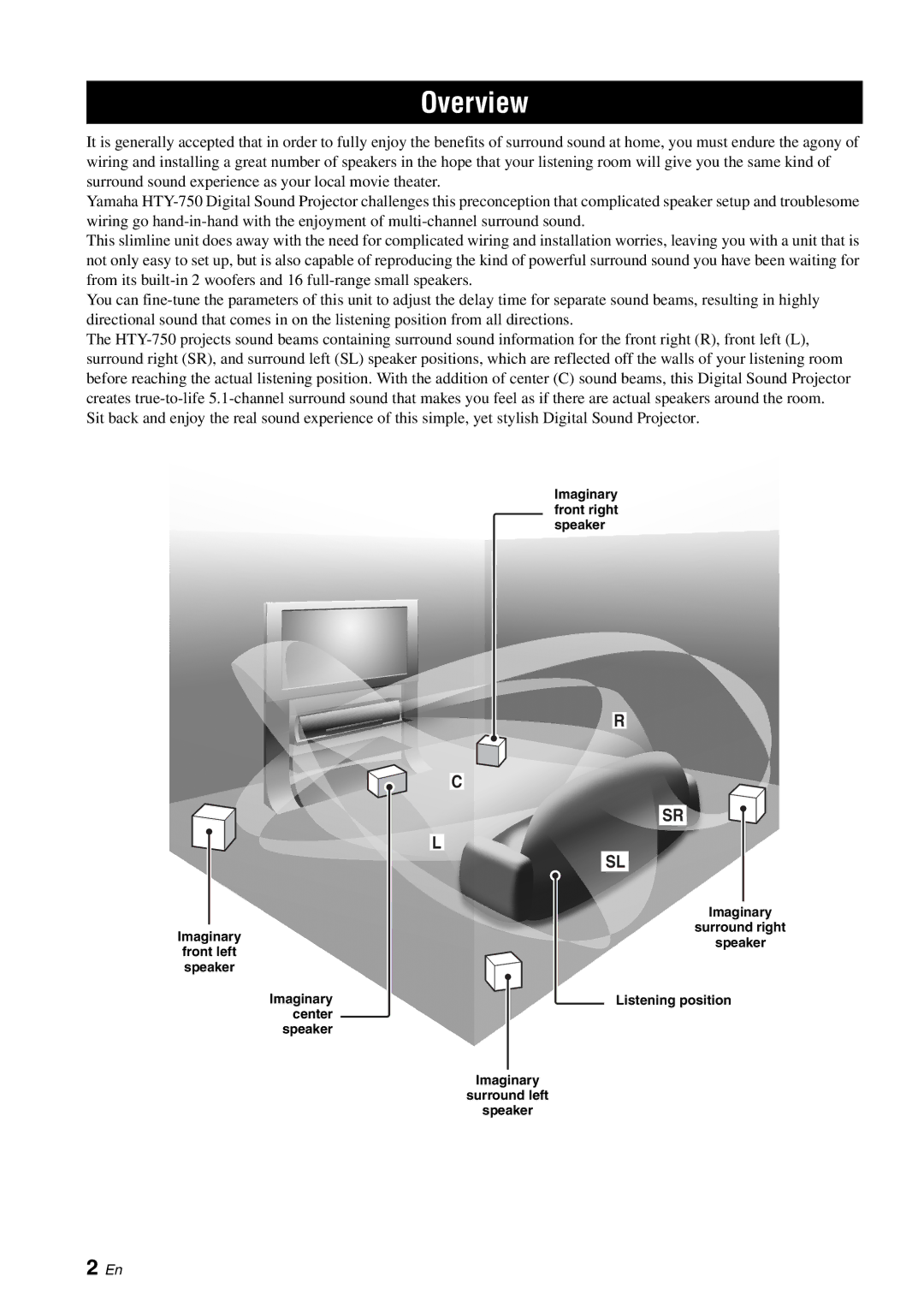 Yamaha HTY-750 owner manual Overview 