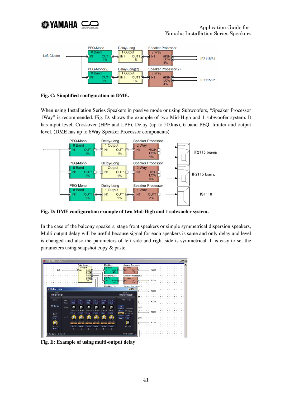 Yamaha IF2112 manual Fig. C Simplified configuration in DME 