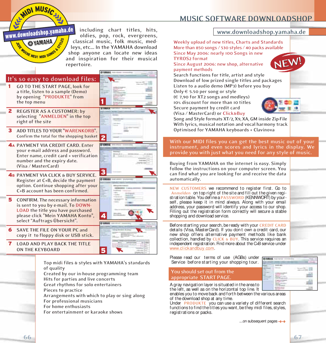 Yamaha Keyboards and Digital - Pianos manual Its so easy to download files, Confirm the total for the shopping basket 