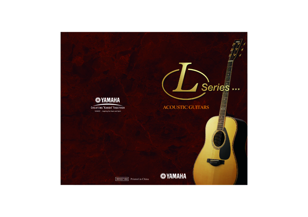 Yamaha L Series manual Acoustic Guitars 