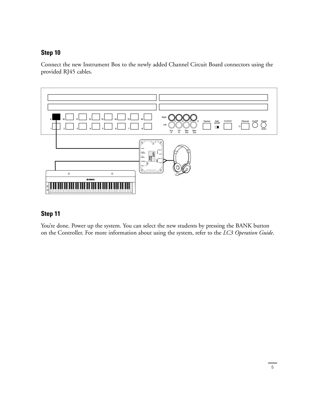 Yamaha Expansion Kit, LC3 manual Controller 