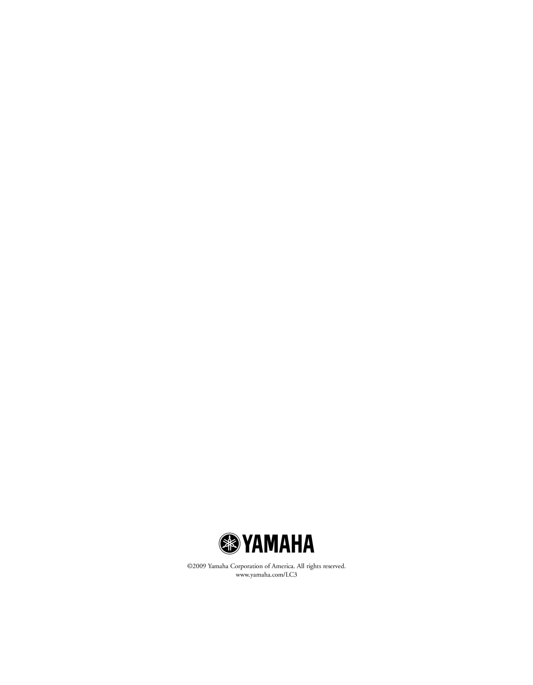 Yamaha LC3, Expansion Kit manual Yamaha Corporation of America. All rights reserved 