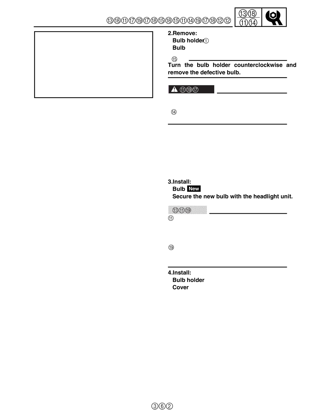 Yamaha 5TE-F8197-10, LIT-11616-16-02 service manual Changing the Headlight Bulb 