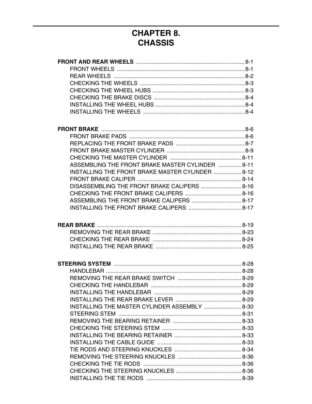 Yamaha 5TE-F8197-10, LIT-11616-16-02 service manual Chapter Chassis 