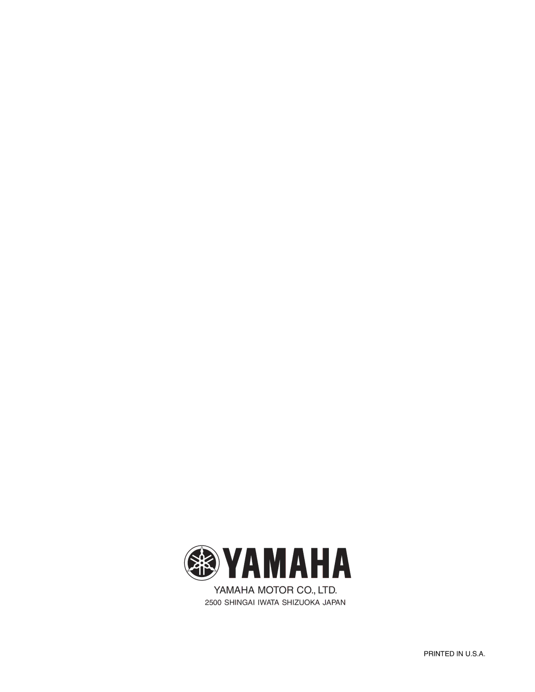 Yamaha LIT-11616-16-02, 5TE-F8197-10 service manual Shingai Iwata Shizuoka Japan 