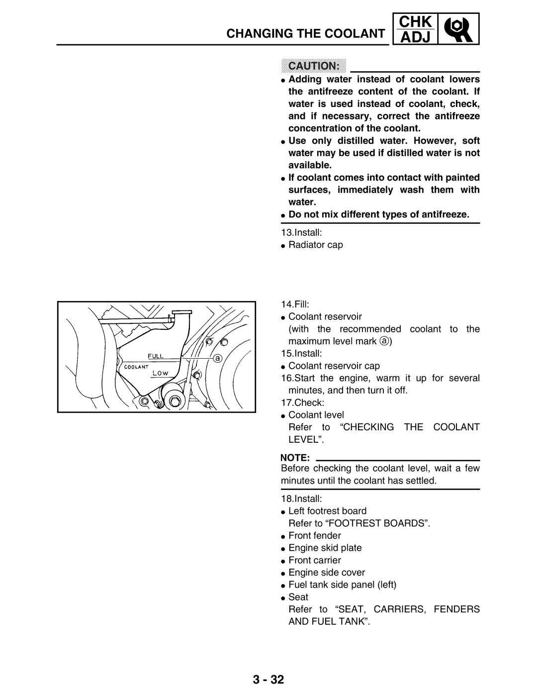 Yamaha 5TE-F8197-10, LIT-11616-16-02 service manual Chk Adj 