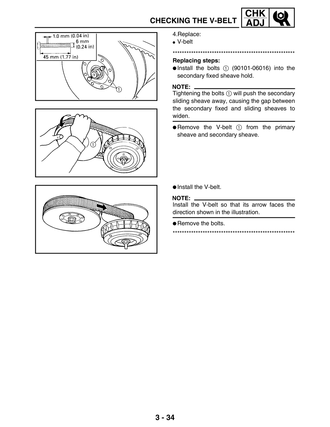 Yamaha 5TE-F8197-10, LIT-11616-16-02 service manual Replacing steps 