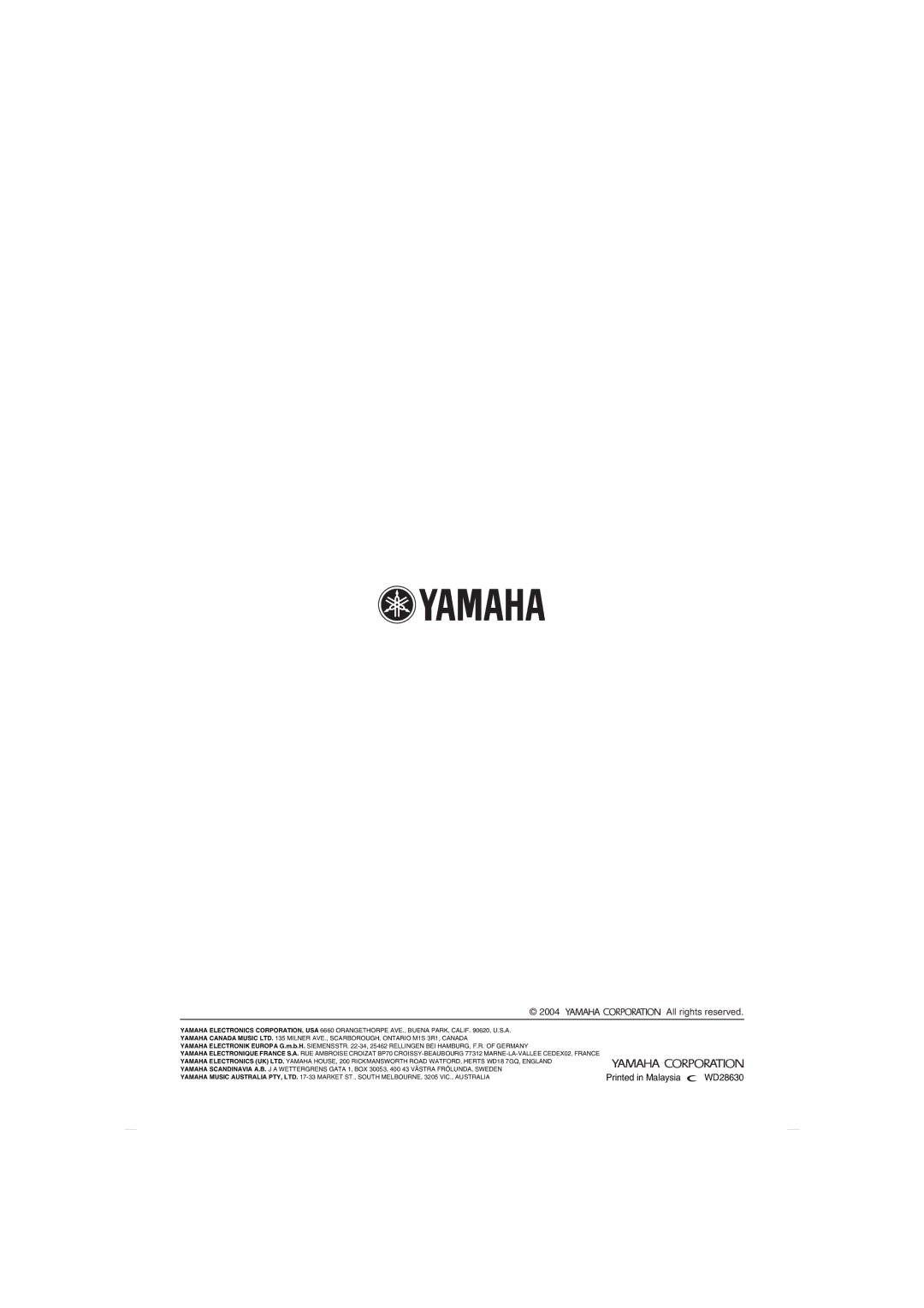 Yamaha MCX-CA15 owner manual WD28630 