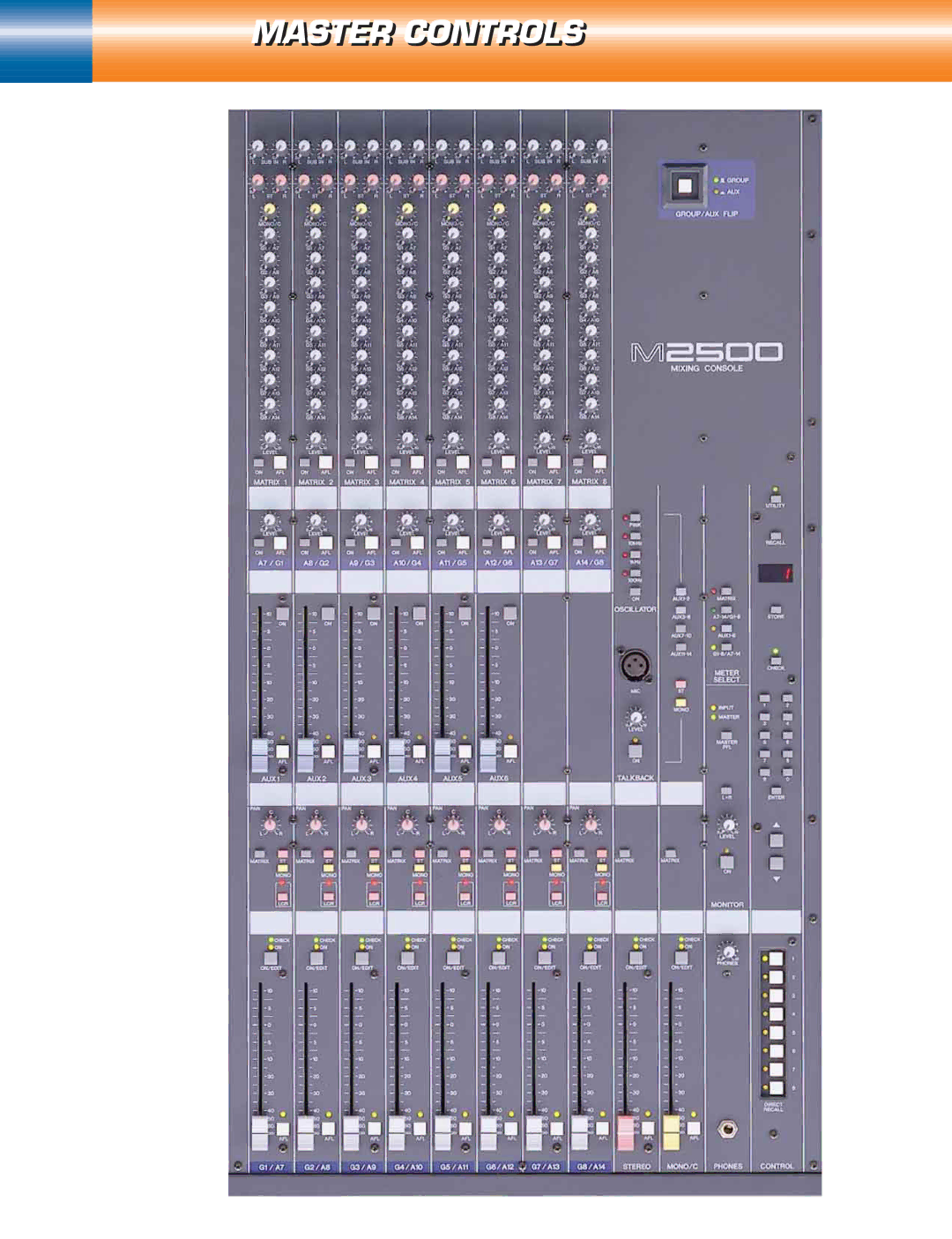 Yamaha mixing consoles manual Master Controls 