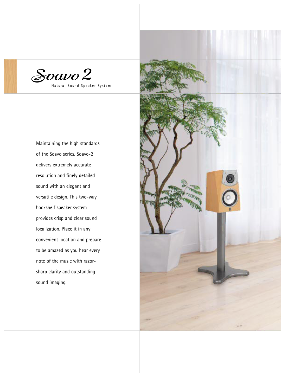 Yamaha Natural Sound Speaker System manual T u r a l S o u n d S p e a k e r S y s t e m 