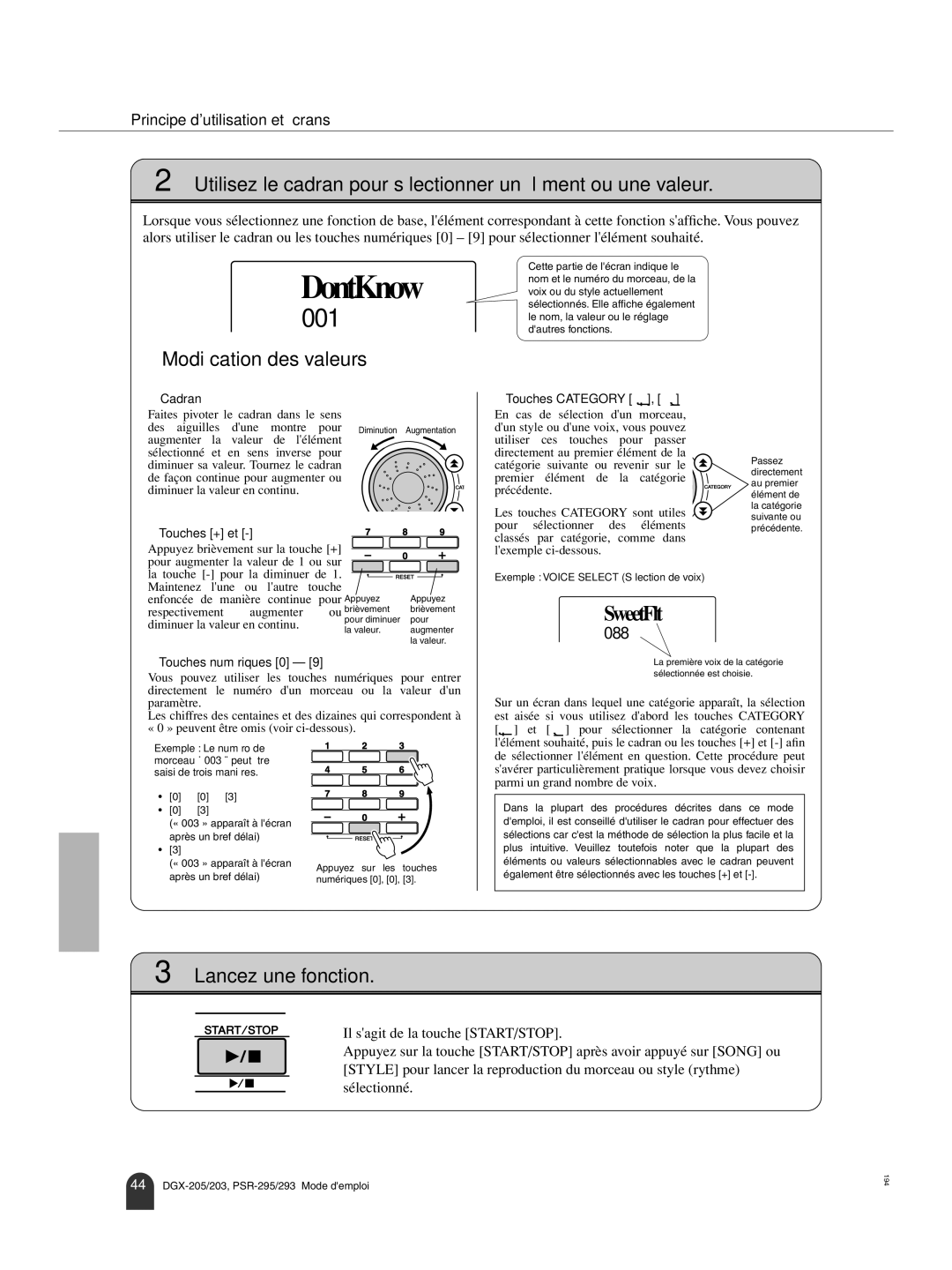 Yamaha PORTATONE PSR-293 owner manual Après un bref délai, Plus intuitive. Veuillez toutefois noter que la plupart des 