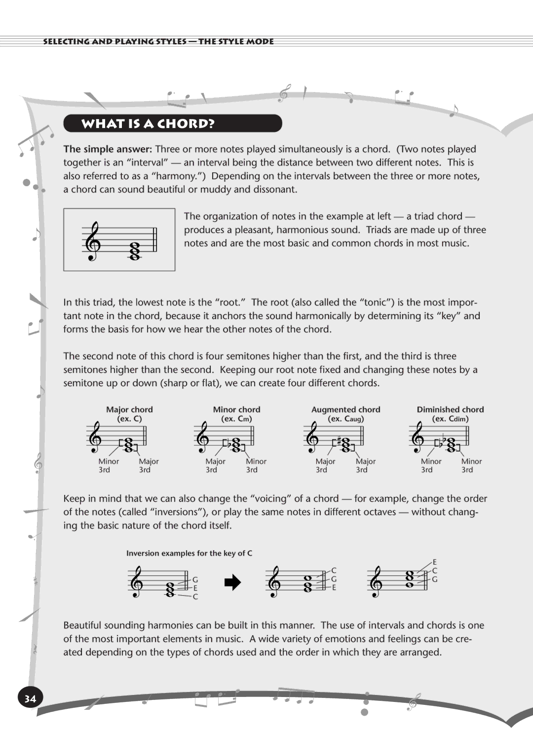 Yamaha PSR-140 manual What is a CHORD? 