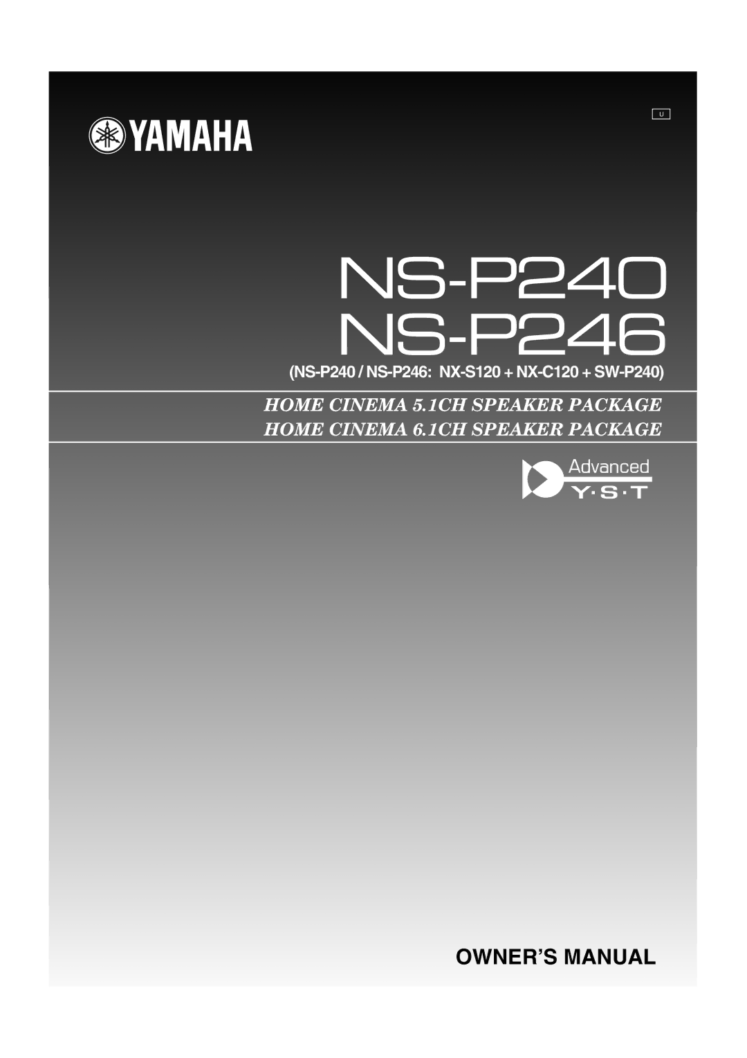 Yamaha RX-SL80 owner manual NS-P240 NS-P246 NS-P240 