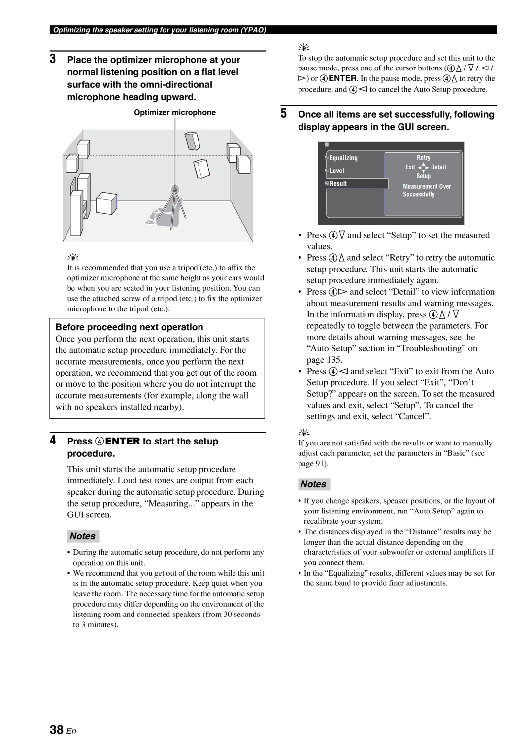 Yamaha RX-V3800 owner manual 38 En 