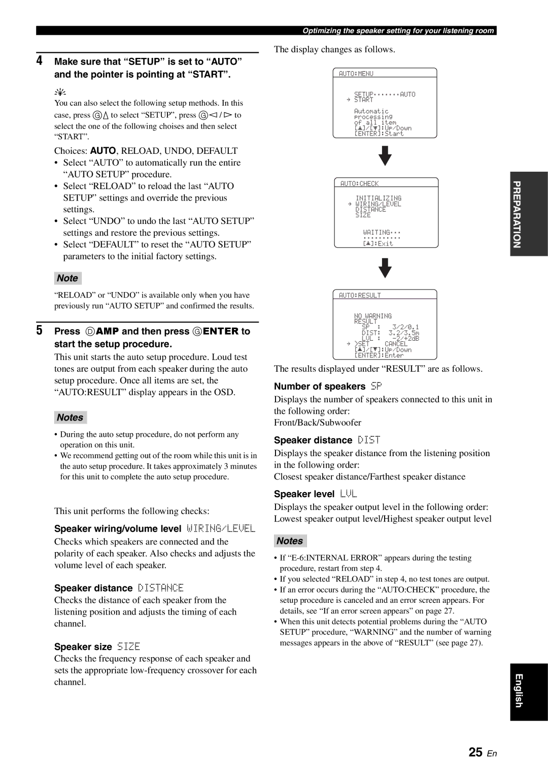 Yamaha RX-V561 owner manual 25 En 