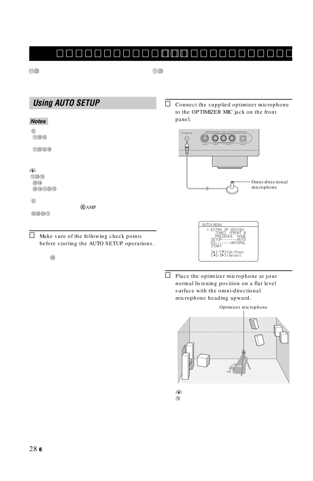 Yamaha RX-V861 owner manual Optimizing the speaker setting for your listening room, Using Auto Setup, 28 En 