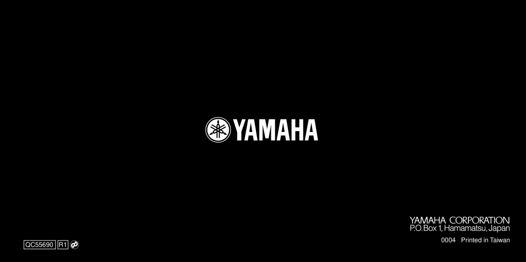 Yamaha SGV Series owner manual QC55690 R1 