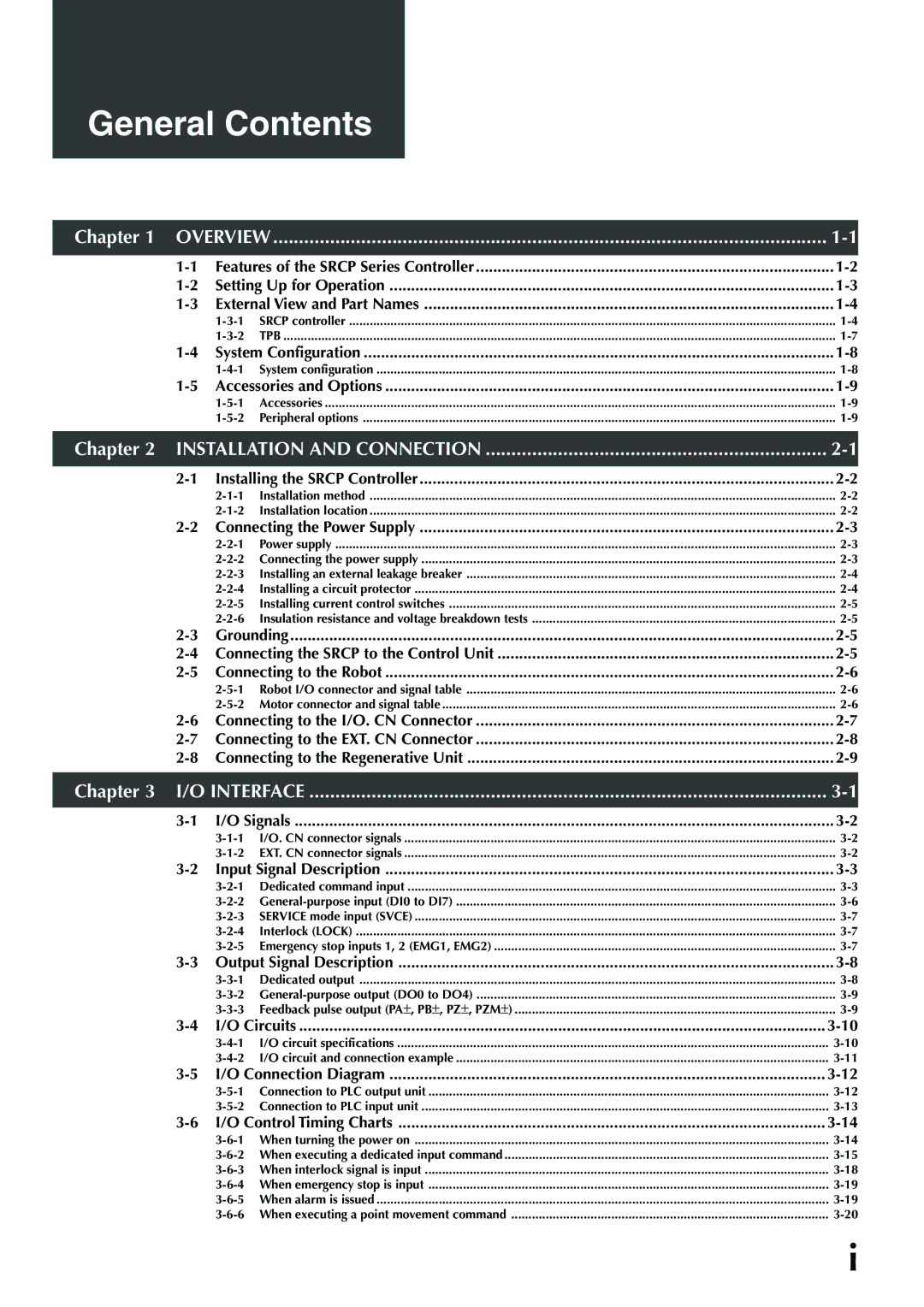 Yamaha SRCP manual General Contents 