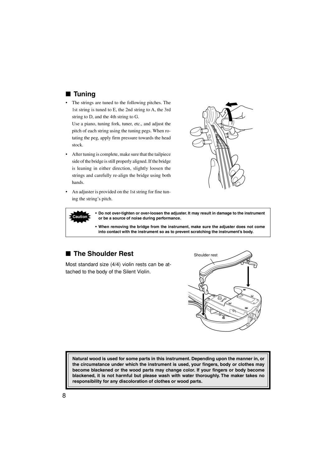 Yamaha Sv-200 owner manual Tuning 