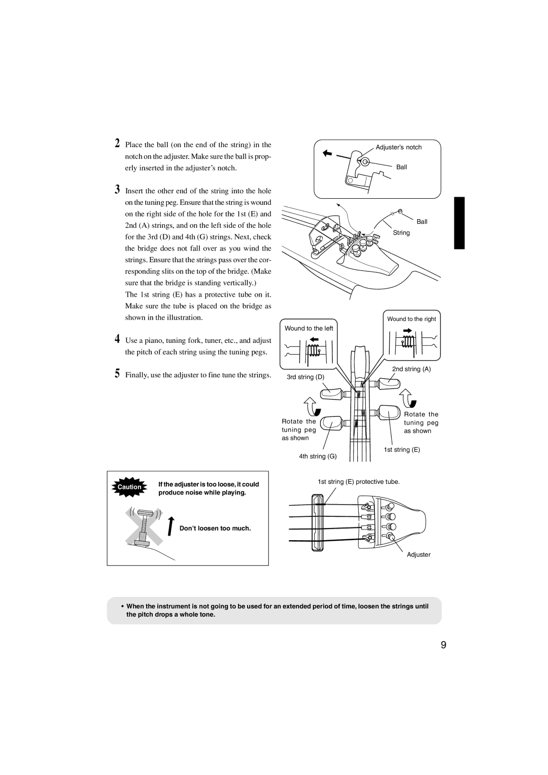 Yamaha SV130S owner manual Produce noise while playing 