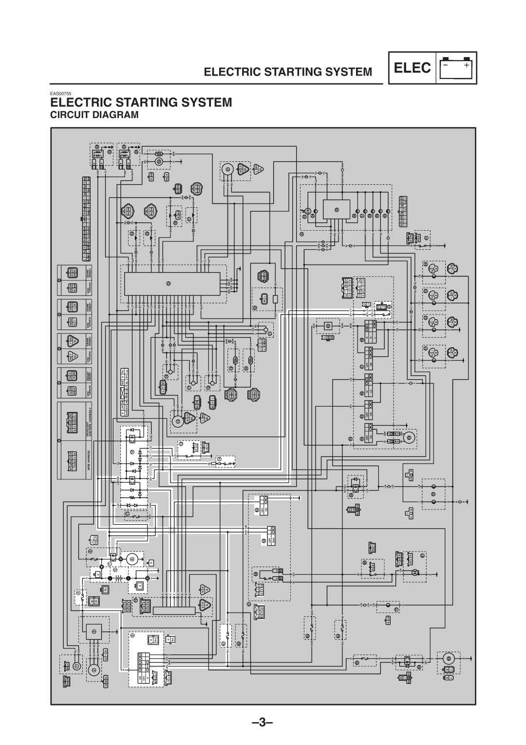 Yamaha TDM900(R) 5PS1-AE2 manual Electric Starting System, Circuit Diagram 