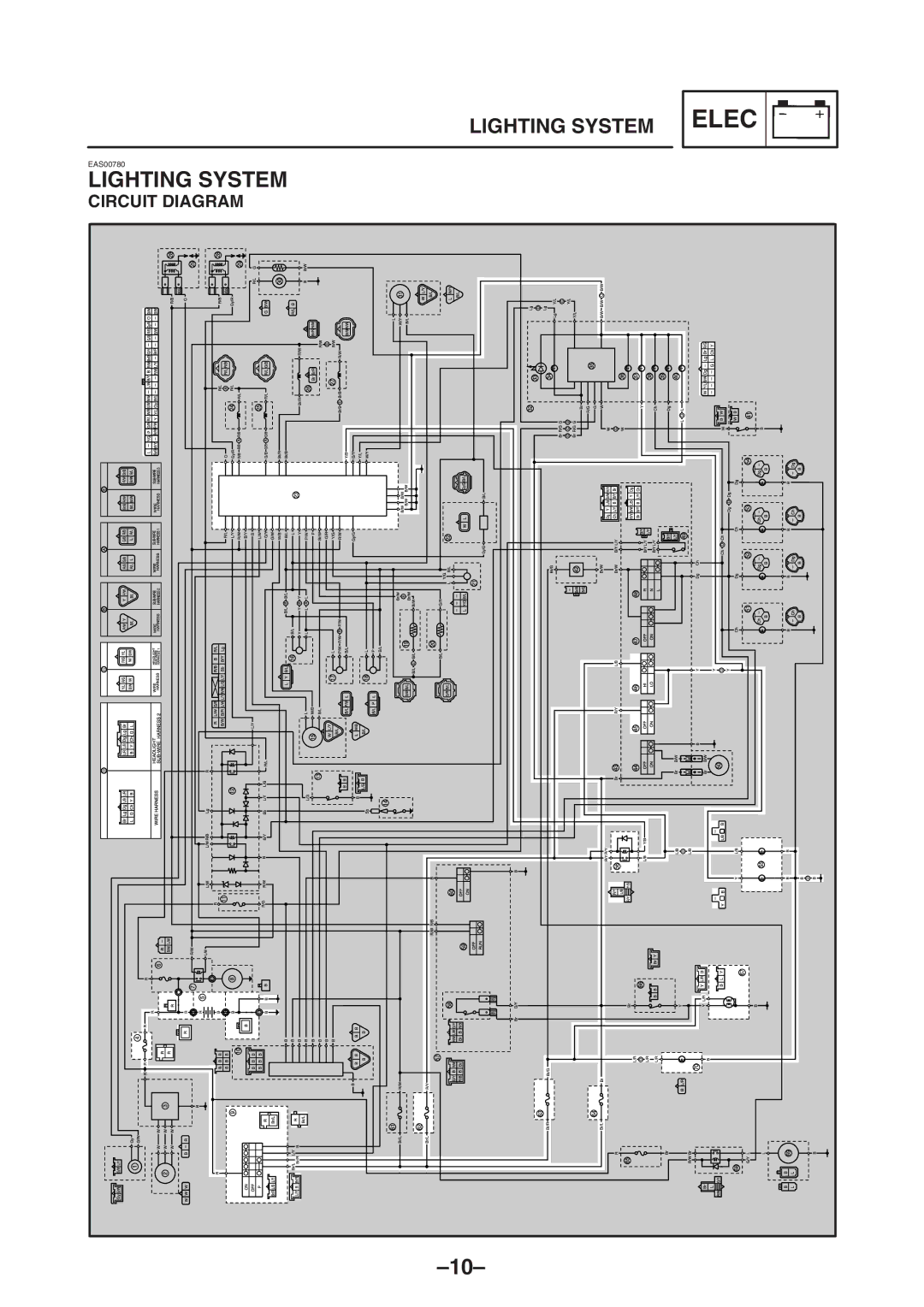 Yamaha TDM900(R) 5PS1-AE2 manual Lighting System, Circuit Diagram 