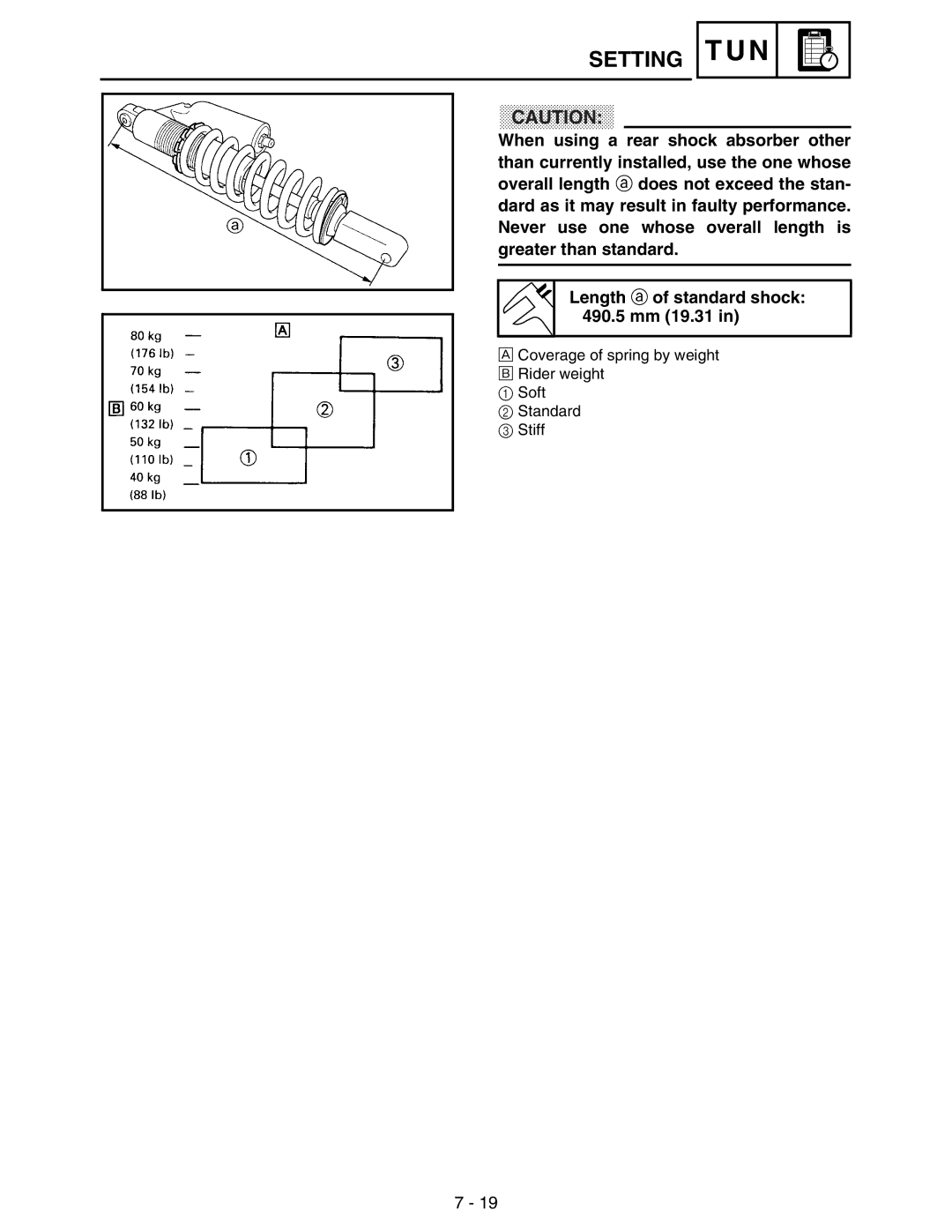 Yamaha WR250FM service manual Setting 